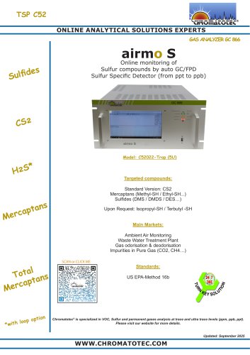 airmo S - Sulfur compounds by auto GC/FPD