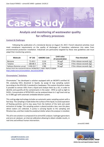 Case Study - Refinery Processes - airmoVOC WMS