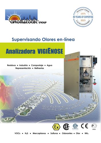 Monitores en linea de olores : vigi e-nose