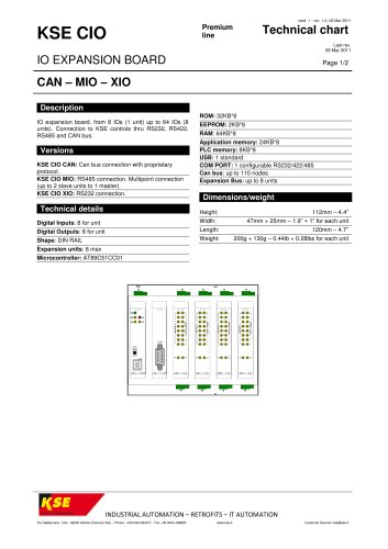 KSE-CIO Data Sheet