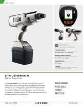 LITHIUM SERIES II Electric Torque Tool Cut Sheet