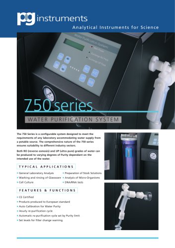 750 series WATER PURIFICATION SYSTEM