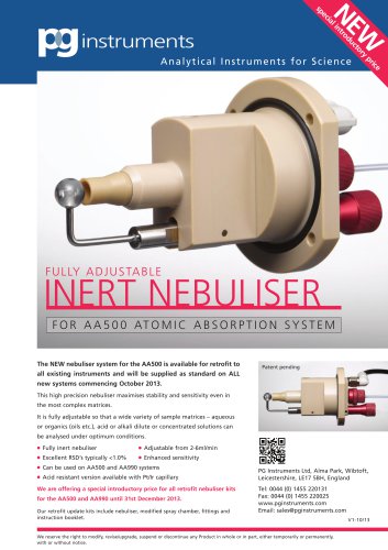 Adjustable Nebuliser for AAS