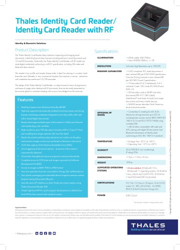 Thales Identity Card Reader CR2000