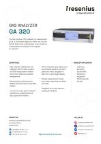Gas Analyzer GA320 Data Sheet