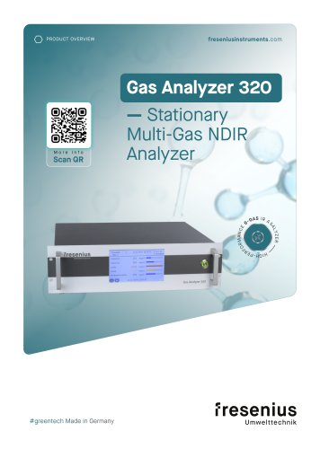 Gas Analyzer GA320 &ndash; Product Overview