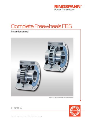 Complete Freewheels FBS RINGSPANN