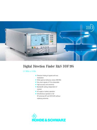 Digital Direction Finder R&S DDF195