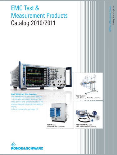 "EMC Test and Measurement Products Catalog 2010/2011"