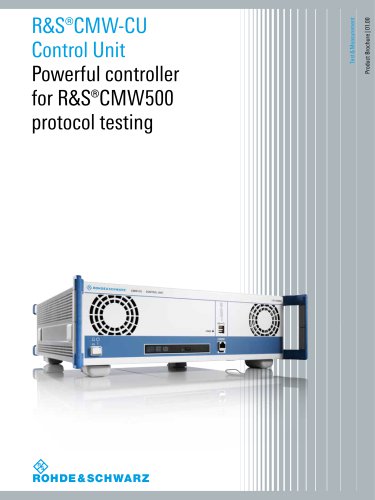 R&S®CMW-CU Control Unit