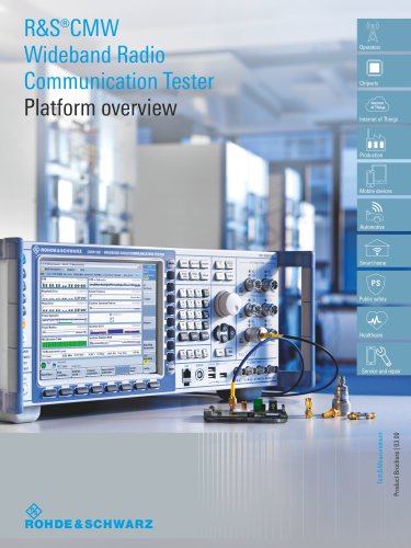 R&S®CMW Wideband Radio Communication Tester