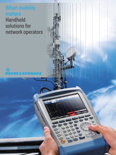 R&S®FSH Handheld Spectrum Analyzer