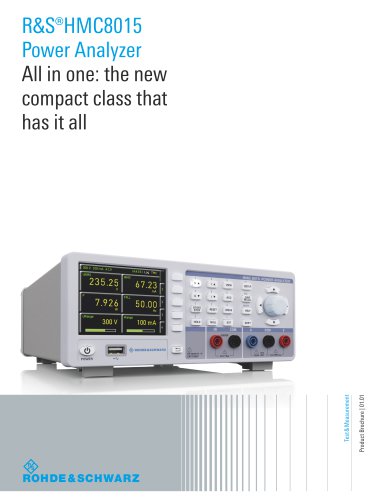 R&S®HMC8015 Power Analyzer