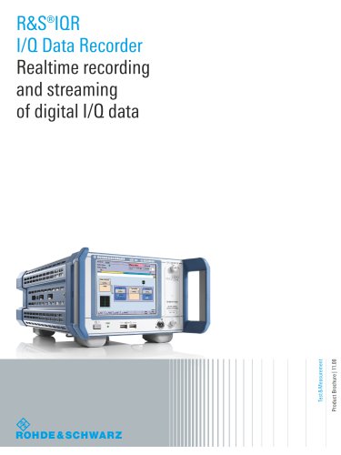 R&S®IQR I/Q Data Recorde