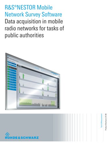R&S®NESTOR Mobile Network Survey Software