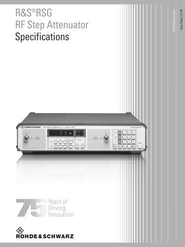 R&S®RF Step Attenuators