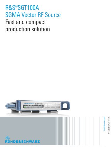 R&S®SGT100A SGMA Vector RF Source