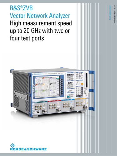 R&S®ZVB Vector Network Analyzers