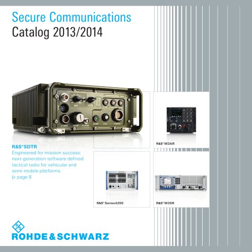 Secure Communications 2013/2014 (CD-ROM) Division 2 catalog -