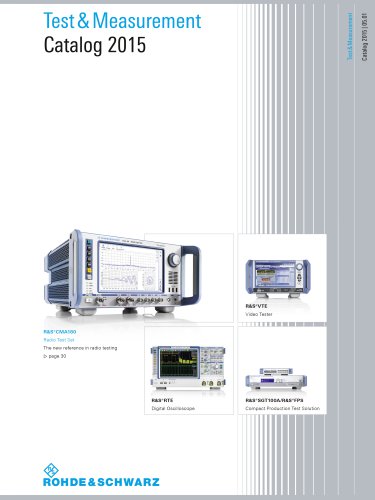 Test & Measurement Products (Print) Division 1 catalog