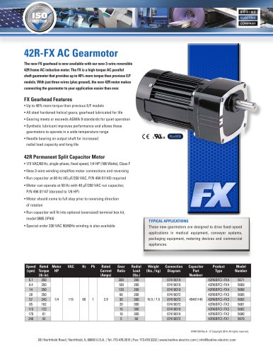 42R-FX AC Gearmotor