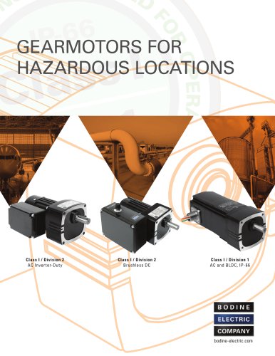 Gearmotors for Hazardous Locations