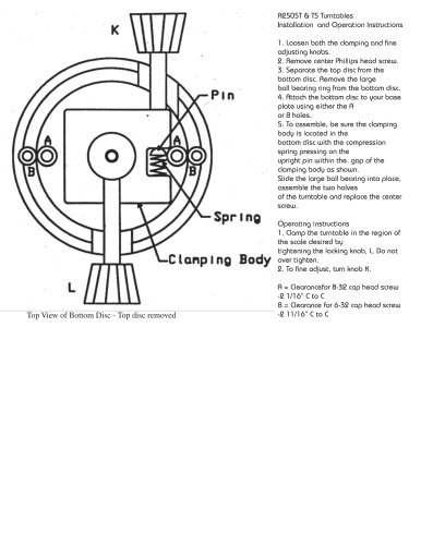 Rotary Table - A2505T and A2505TS