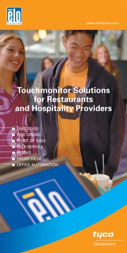 TOUCH MONITOR SOLUTIONS FOR RESTAURANTS