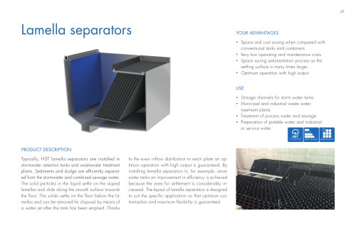 HST Lamella separators