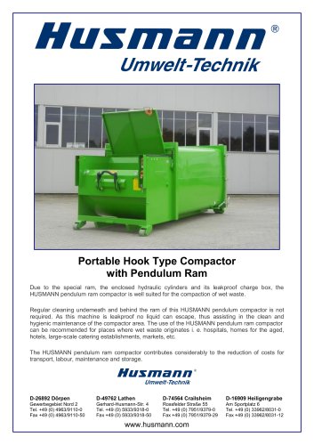 Hook Type Portable Compactor SW