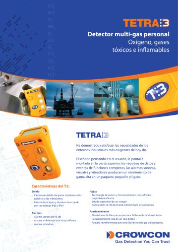 Tetra 3 Detector multigas personal