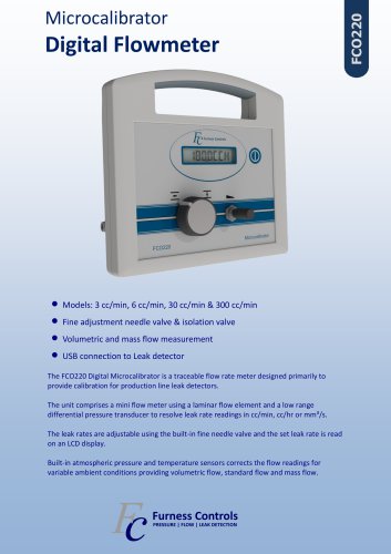 FCO220 - Microcalibrator - Digital Flowmeter