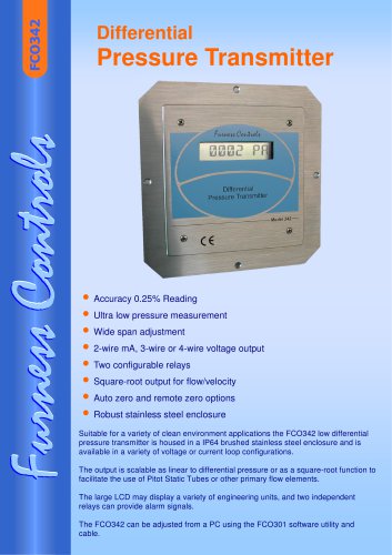 FCO342 - Differential Pressure Transmitter