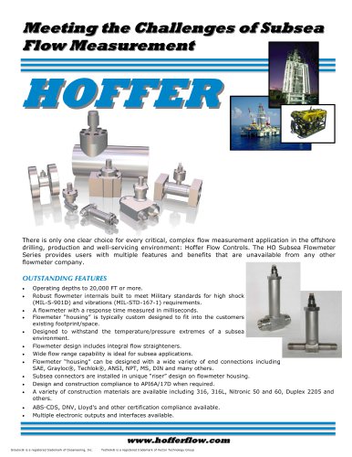 Subsea flow measurement