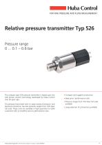 Pressure sensor 526 0 ... 0.1 – 0.6 bar