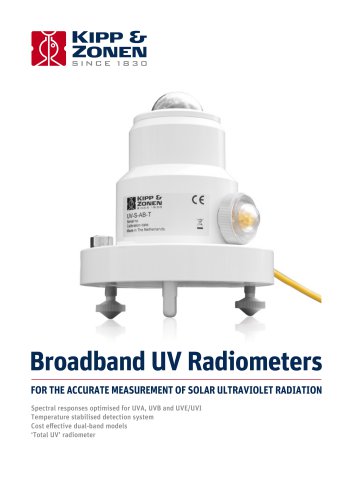 Broadband UV Radiometers