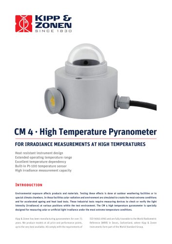 CM 4 Pyranometer