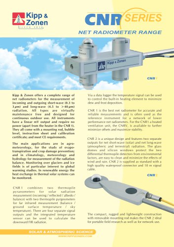 CNR 1 Net Radiometer