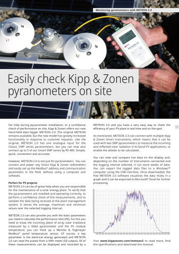 Easily check Kipp & Zonen pyranometers on site