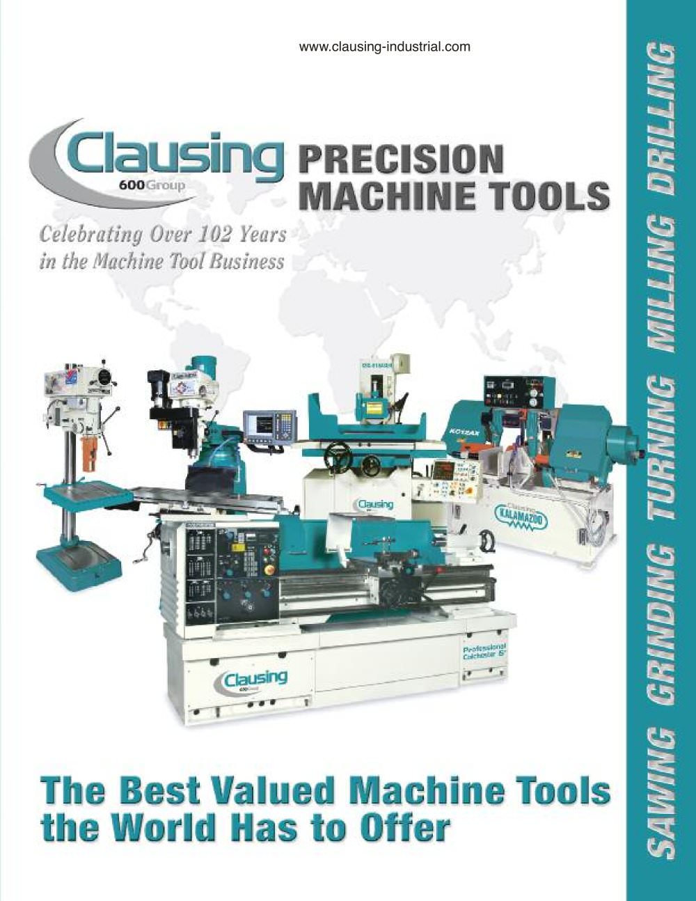Clausing Full Line Conventional Catalog (138 Pgs) - 600 Group