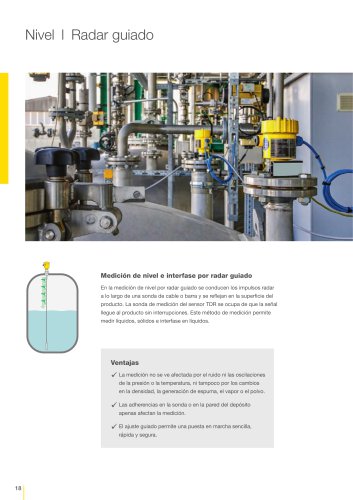 Catálogo de los productos: Radar guiado VEGAFLEX (Medición de nivel)