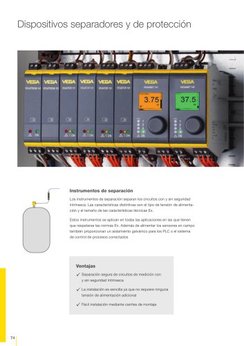 Catálogo de los productos: Separadores y equipos de protección (Acondicionadores de señal)