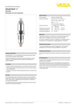 Hoja de datos del producto VEGAPOINT 11