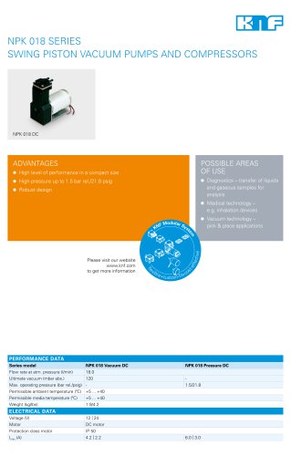 Datasheet NPK 018