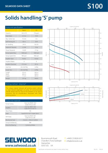 S100 data sheet