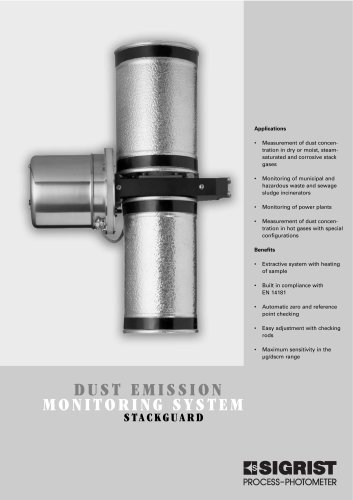 DUST EMISSION MONITORING SYSTEM STACKGUARD