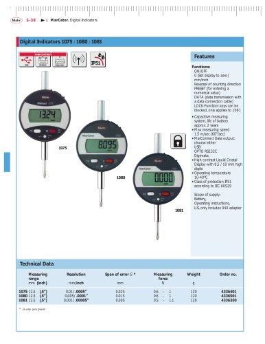 digital test indicator 