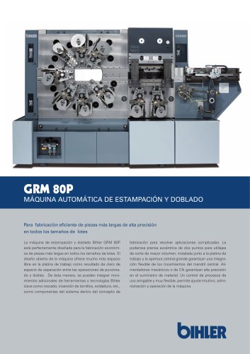 GRM 80P AUTOMATIC PUNCHING AND BENDING MACHINE