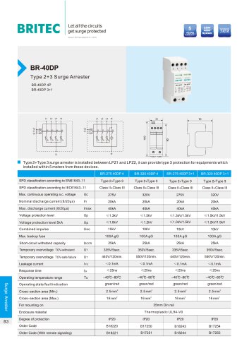 BR-40DP 4P BR-40DP 3+1