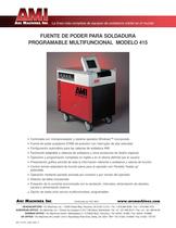 FUENTE DE PODER PARA SOLDADURA PROGRAMABLE MULTIFUNCIONAL MODELO 415 - 1